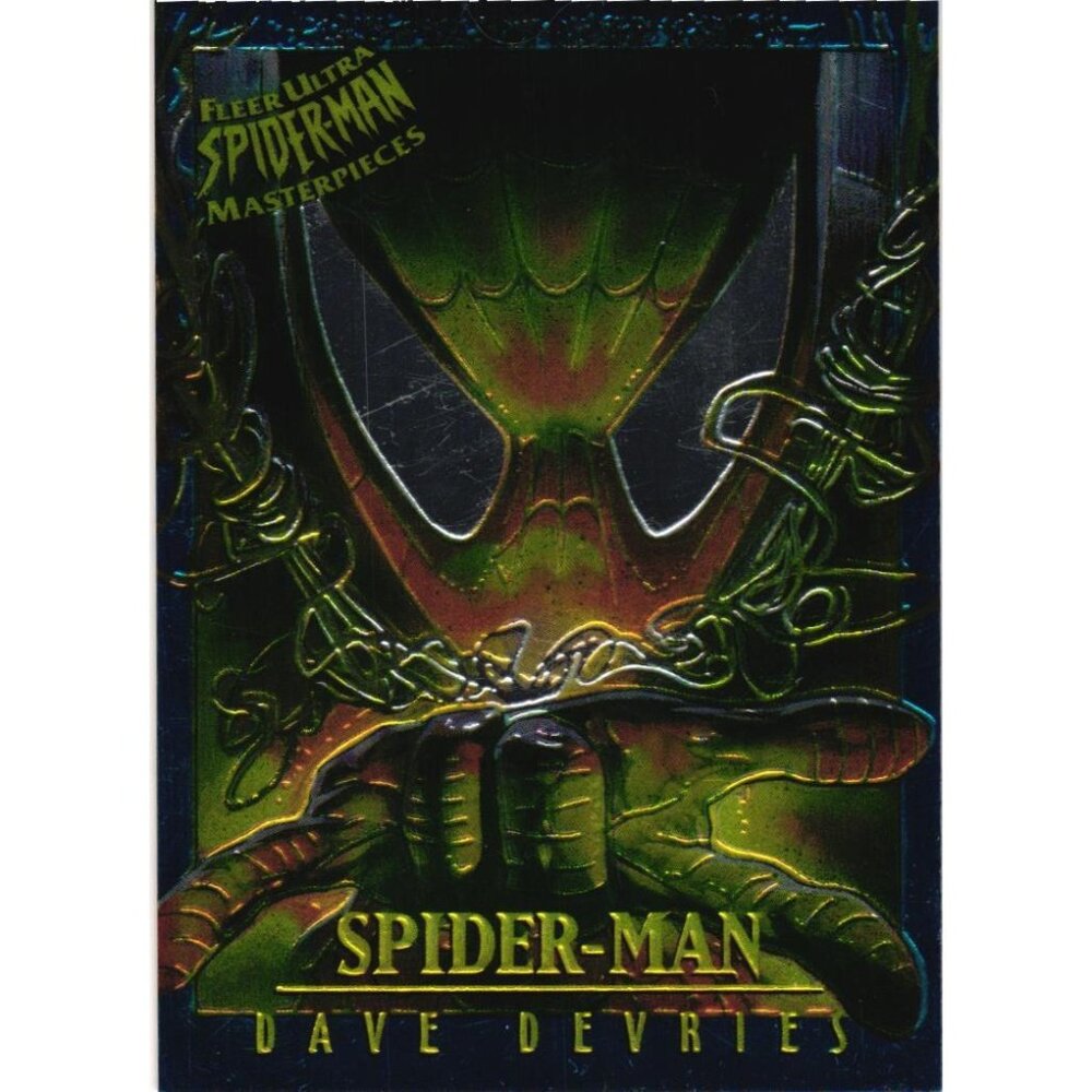 1995 Fleer Ultra Spider Man masterpieces Card #4 of 9 Limited Ed Dave Devries - Picture 2 of 3